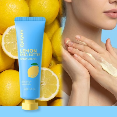 Kem dưỡng da tay bơ chanh QUIYUM 30g – Dưỡng ẩm sâu, không dưỡng ẩm, làm sáng da Vitamin C & E cho mọi loại da