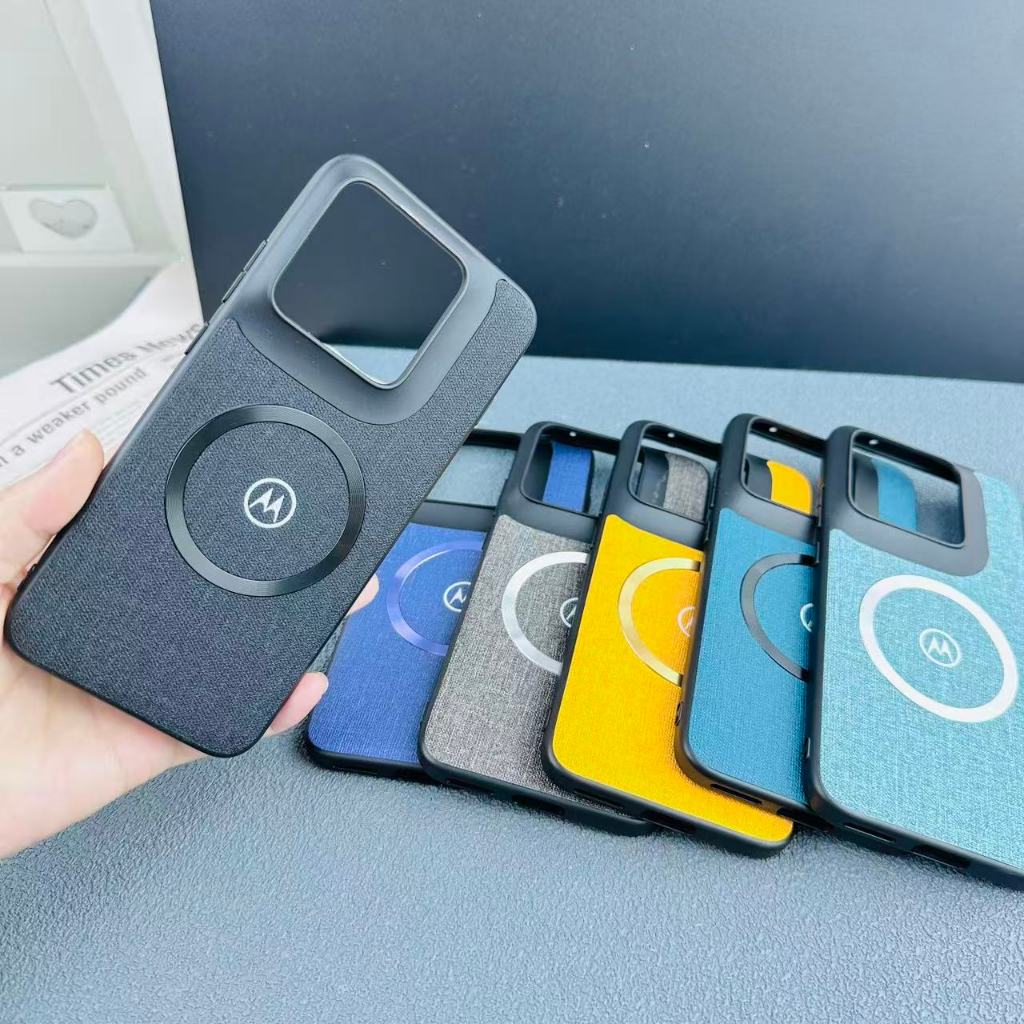 Ốp Điện Thoại Da Vải Vải Mới Motorola Moto Edge 60 G86 G67 G57 Power G56 G85 G55 G35 G45 G15 G05 Raz