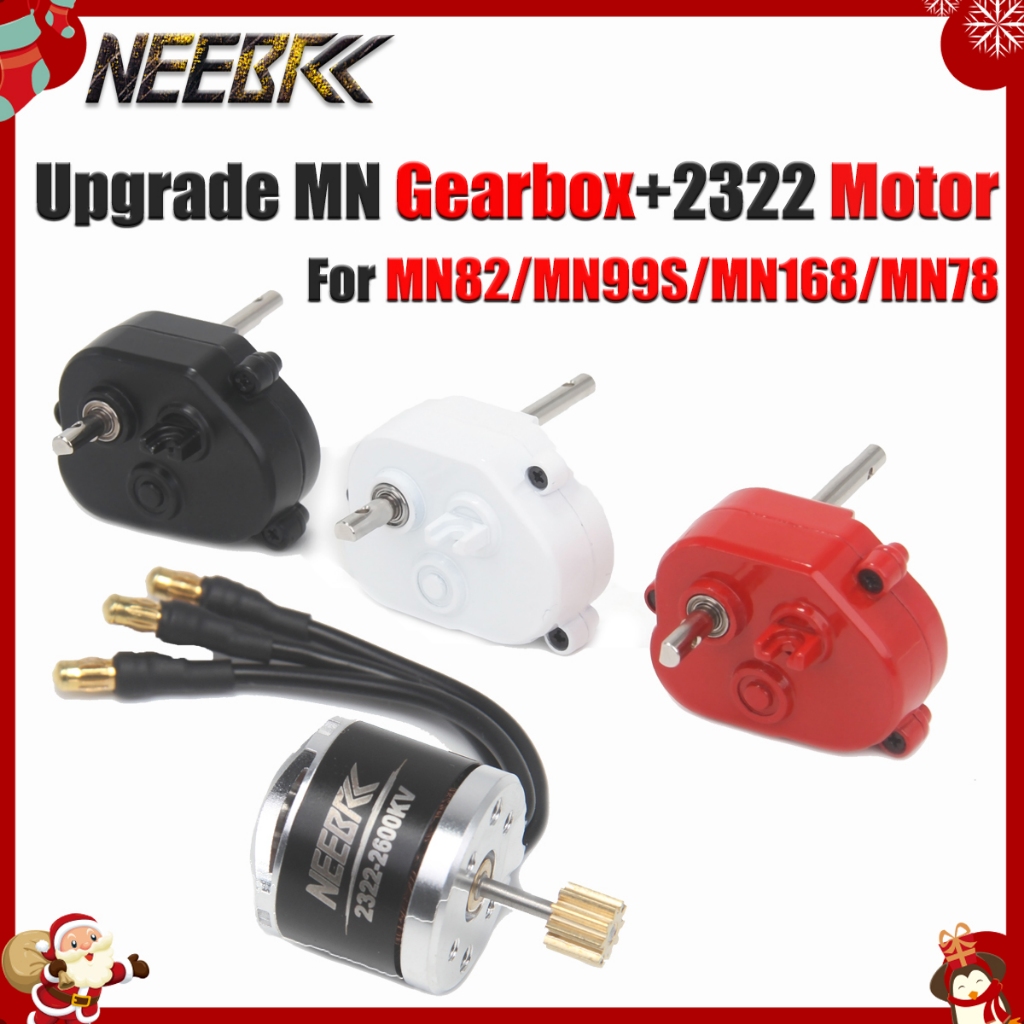 NEEBRC 2322 2600KV / 3500KV Bánh Xích Không Chổi Than Outrunner Động Cơ Hộp Số Kim Loại Hộp Số Hộp S