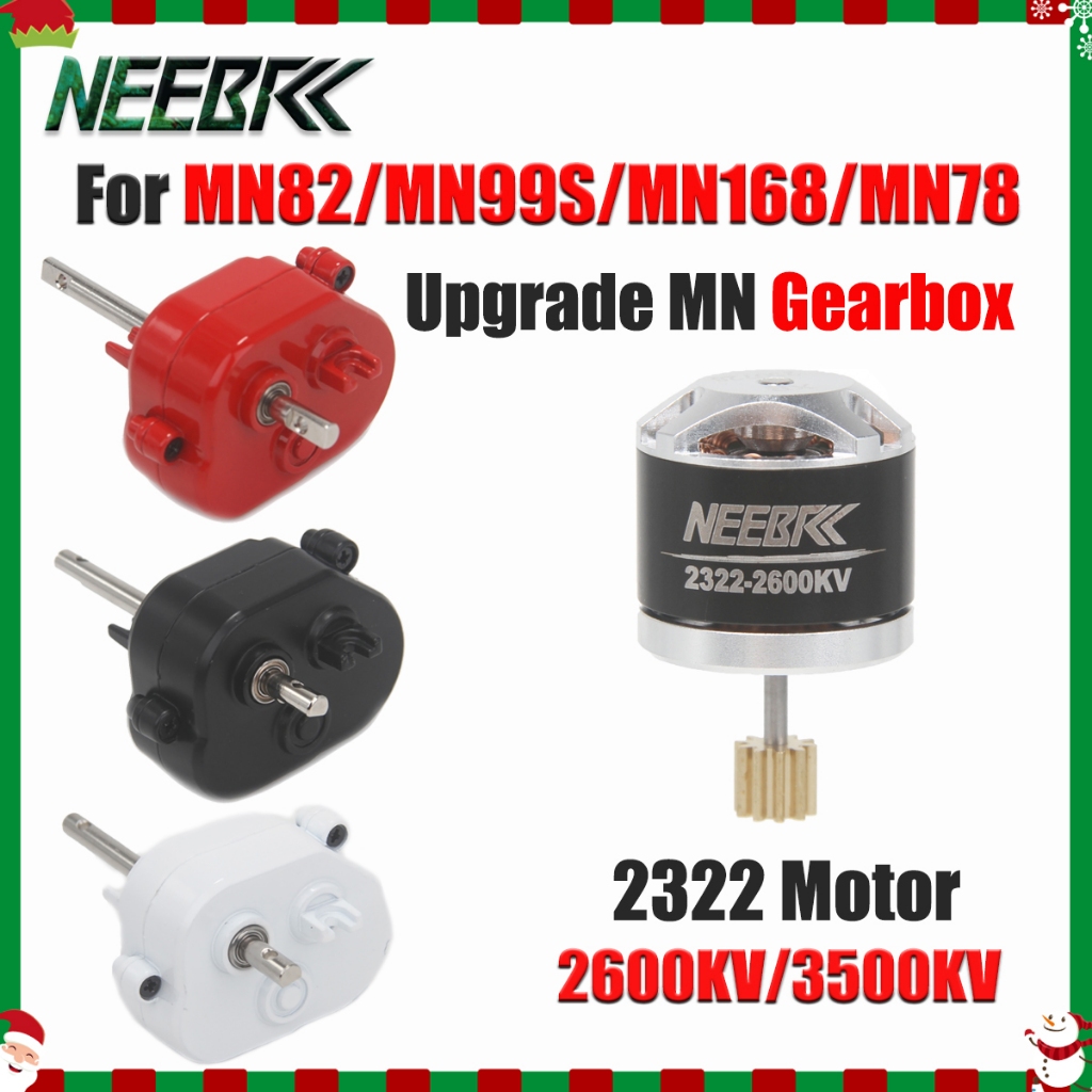 NEEBRC 2322 2600KV / 3500KV Bánh Xích Không Chổi Than Outrunner Động Cơ Hộp Số Kim Loại Hộp Số Hộp S