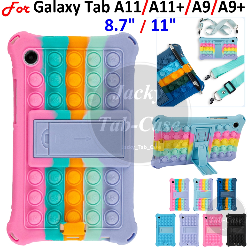 Dành Cho Samsung Galaxy Tab A11 A11 + Plus A9 A9 + Ốp Lưng Silicon Mềm 8.7 11 inch Wi-Fi SM-X133 LTE