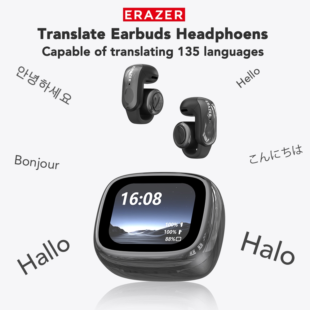 Tai nghe dịch thuật Lenovo ERAZER XF28 AI AI AI Tai nghe dịch ngôn ngữ thông minh Bluetooth 6.0 Cuộc gọi thoại công nghệ Bluetooth mới | BigBuy360 - bigbuy360.vn