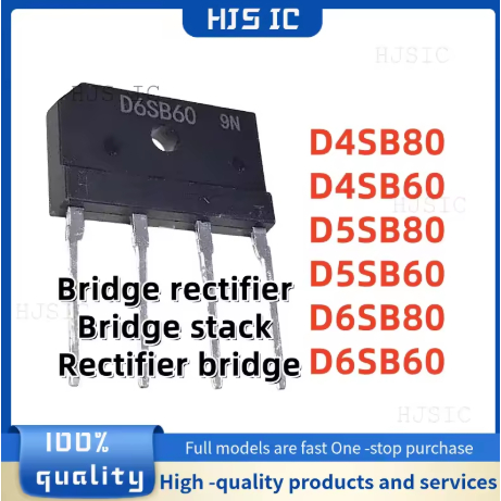1-5 CÁI MỚI D4SB80 D4SB60 D5SB80 D5SB60 D6SB80 D6SB60 / Bộ chỉnh lưu cầu Ngăn xếp Bộ chỉnh lưu Cầu C