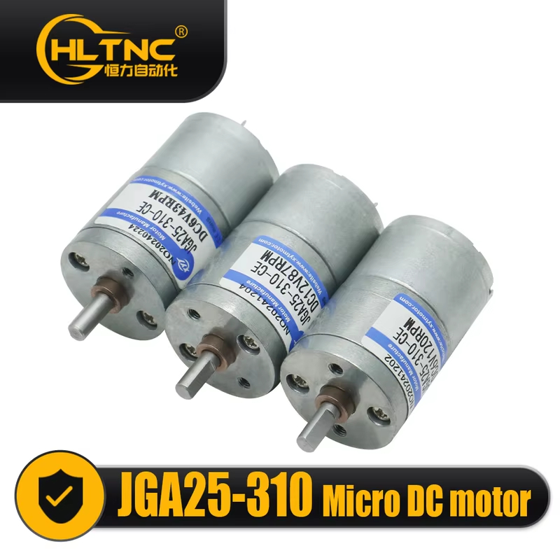 Động cơ bánh răng DC thu nhỏ HNNC JGA25-310 – Động cơ bánh răng điện mô-men xoắn cao 6V / 12V 8-1800