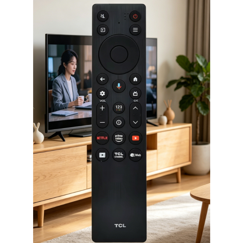 Thay thế Bluetooth Voice TV Remote RC813A FMB1 Thích hợp cho TCL 75T6C 2025 TCL Smart Tivi