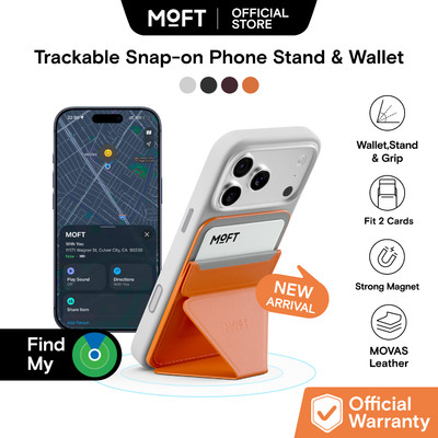 Giá đỡ và ví điện thoại có thể theo dõi MOFT Tương thích với Apple Find My Giá đỡ thẻ điện thoại từ tính mạnh mẽ có thể theo dõi siêu mỏng Điện thoại có thể điều chỉnh đa góc 3 trong 1