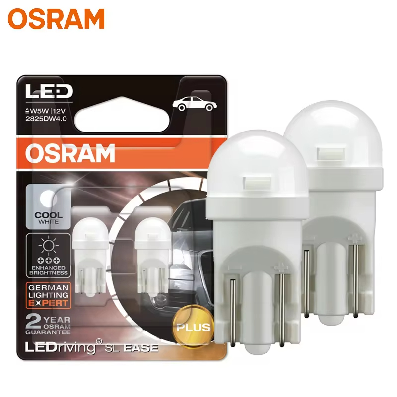 2 Chiếc OSRAM T10 LED SL EASE PLUS W5W 194 2825DW Bóng Đèn Tín Hiệu Xe Hơi Đèn Nội Thất 12V 1W 6000K