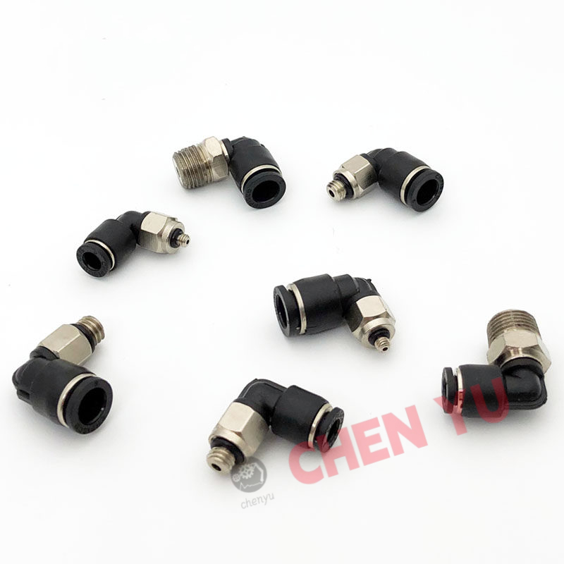 Đầu nối nhanh bằng khí nén, thẳng, khuỷu tay PC4-PC6-PL4-PL6-M5-M3-1
