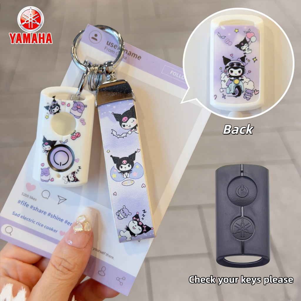 Yamaha Janus grande 2025 2026 Fazzio NVX V2 XMAX V1 NMAX Y16 NVX155 AEROX 155 QBIX Key Fob Cover Vỏ 