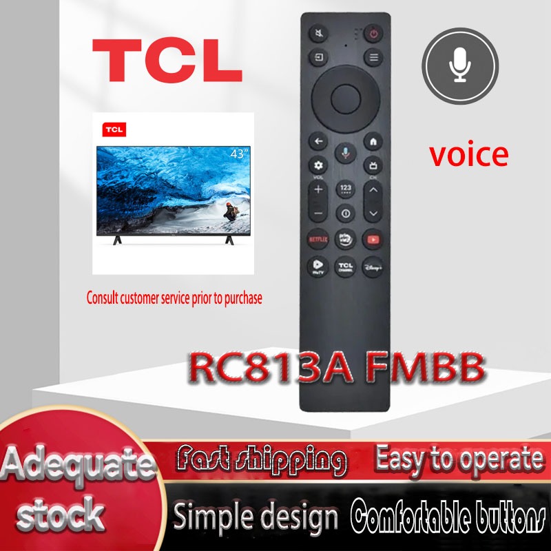 Điều Khiển Từ Xa RC813A FMB1 RC813A FMBB Dành Cho TCL 55 / 65 / 75 C755 P71K P81K P61K S51K C61K