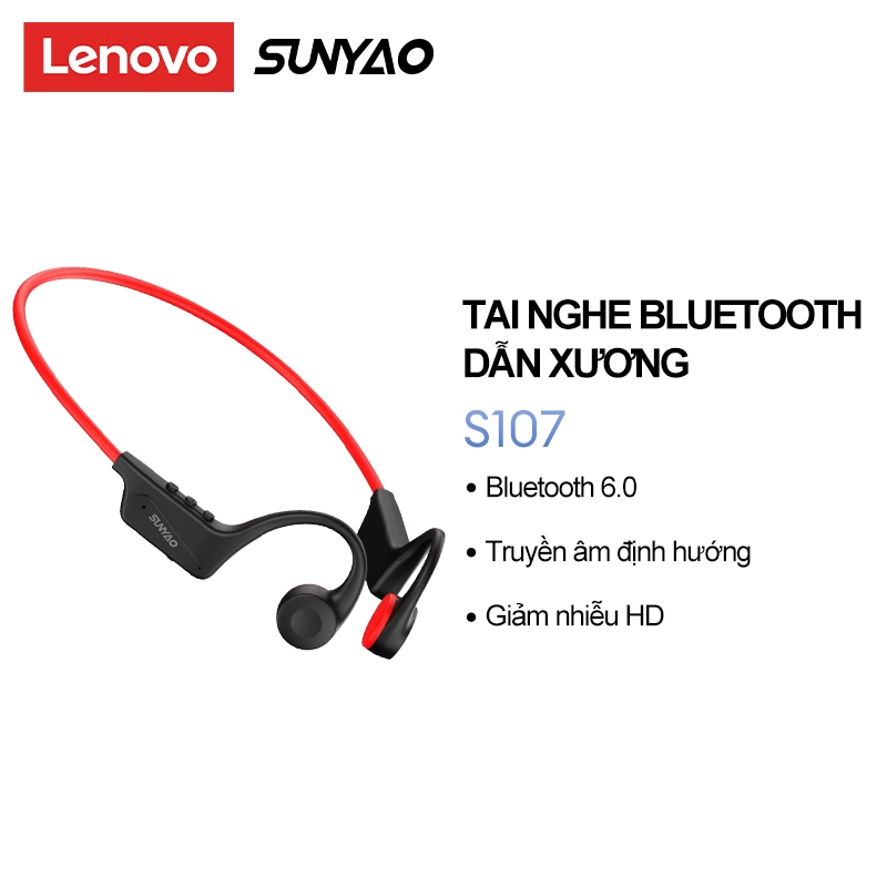Tai nghe Bluetooth dẫn truyền xương Lenovo Sunyao S107 Công nghệ truyền dẫn hướng Giảm tiếng ồn độ phân giải cao Tuổi thọ pin siêu dài Bluetooth 6.0 | BigBuy360 - bigbuy360.vn