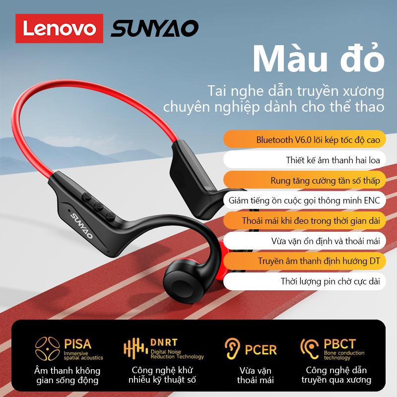 Tai nghe Bluetooth dẫn truyền xương Lenovo Sunyao S107 Công nghệ truyền dẫn hướng Giảm tiếng ồn độ phân giải cao Tuổi thọ pin siêu dài Bluetooth 6.0 | BigBuy360 - bigbuy360.vn