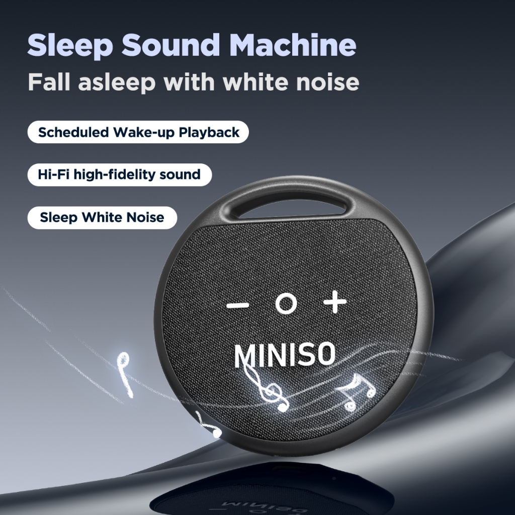Loa ngủ dưới chân MINISO M106 Bluetooth 6.0 có âm thanh tuyệt vời tiếng ồn trắng siêu mỏng hồ sơ 1cm