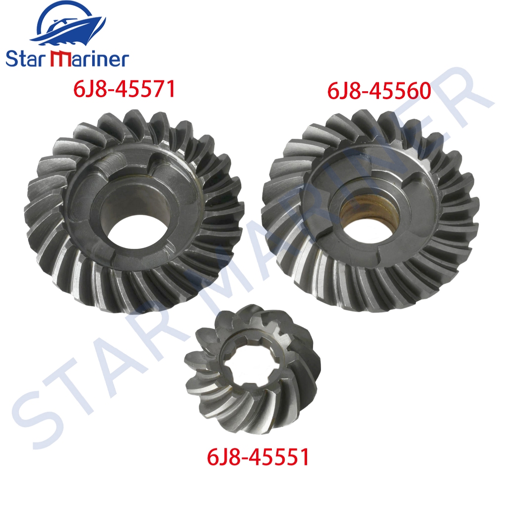 Bộ GEAR Cho Yamaha Động Cơ Phía Ngoài 25HP 30HP 2 Hoặc 4 Thì 6J8-45551-00 6J8-45560-00 6J8-45571-00