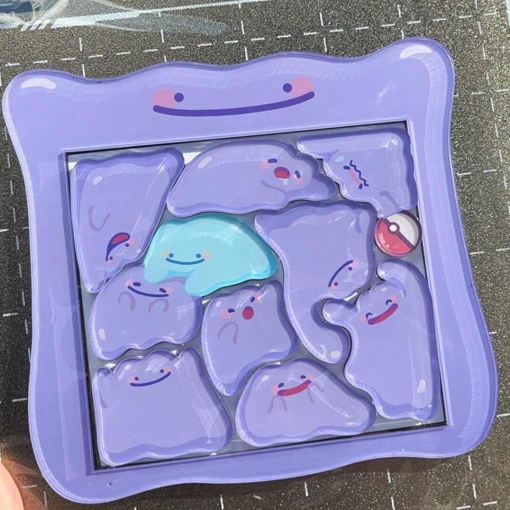 Pokémon Ditto Xếp Hình Nam Châm Tủ Lạnh Acrylic - Pokemon Ditto Sticker - Bảng Tin Dễ Thương Bảng Gh