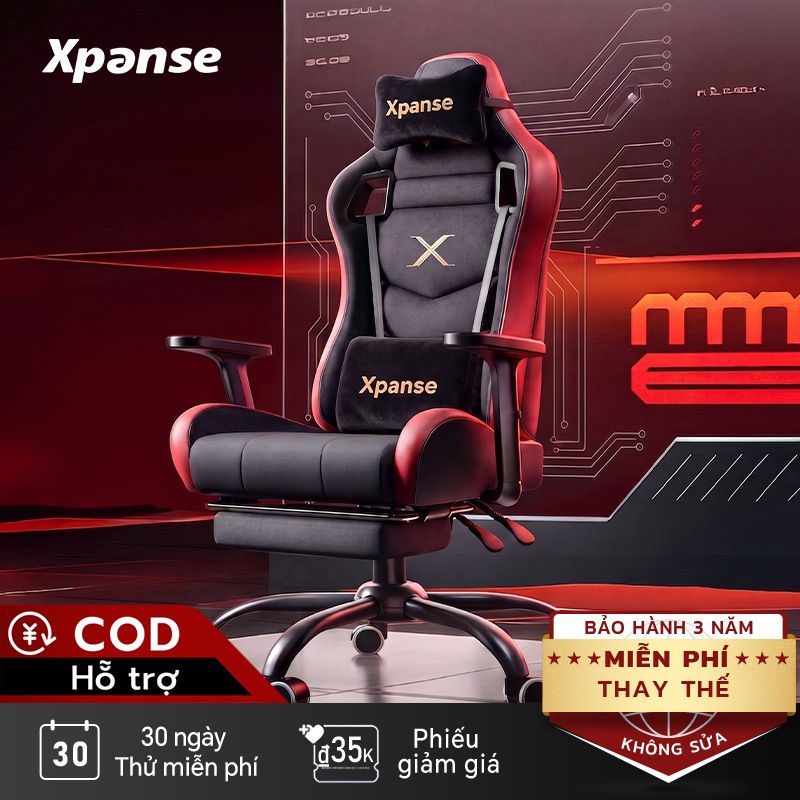Ghế gaming Xpanse X20 Lớp thoáng khí dẻo dai mát lạnh - Lót bên trong đệm cao su tự nhiên | ghế công thái học | ghế tựa lưng | văn phòng | BigBuy360 - bigbuy360.vn