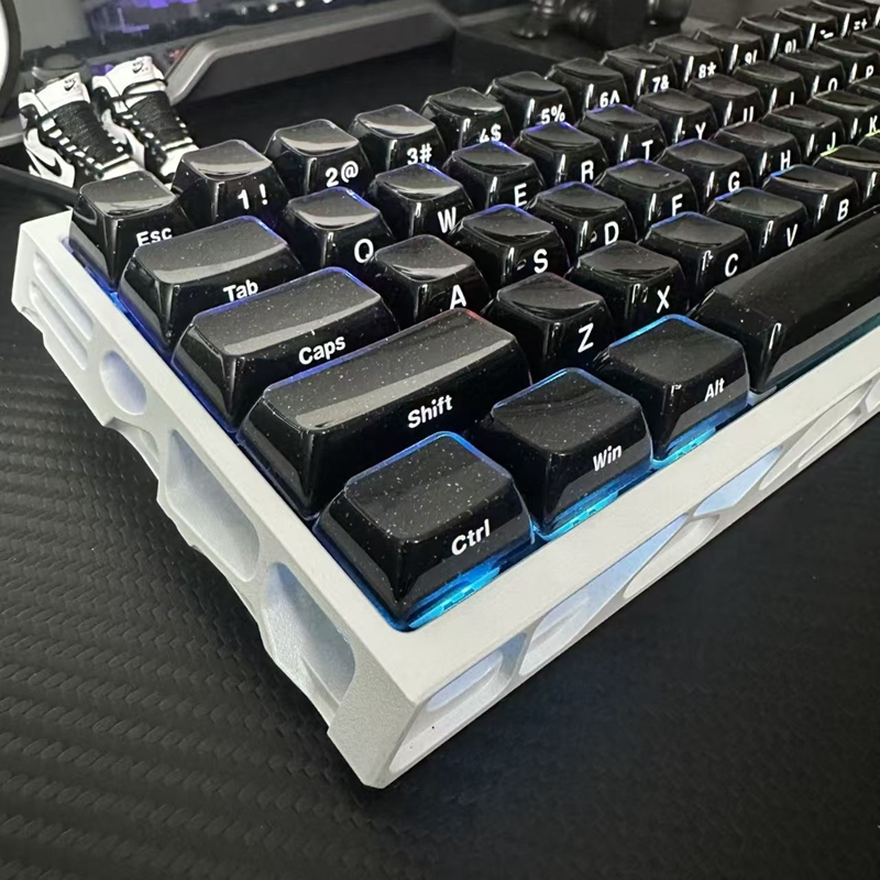 [Chỉ Keycap] Keycap khắc bên lấp lánh thạch pha lê 136 phím ABS Double Shot OEM Profile cho Cherry M