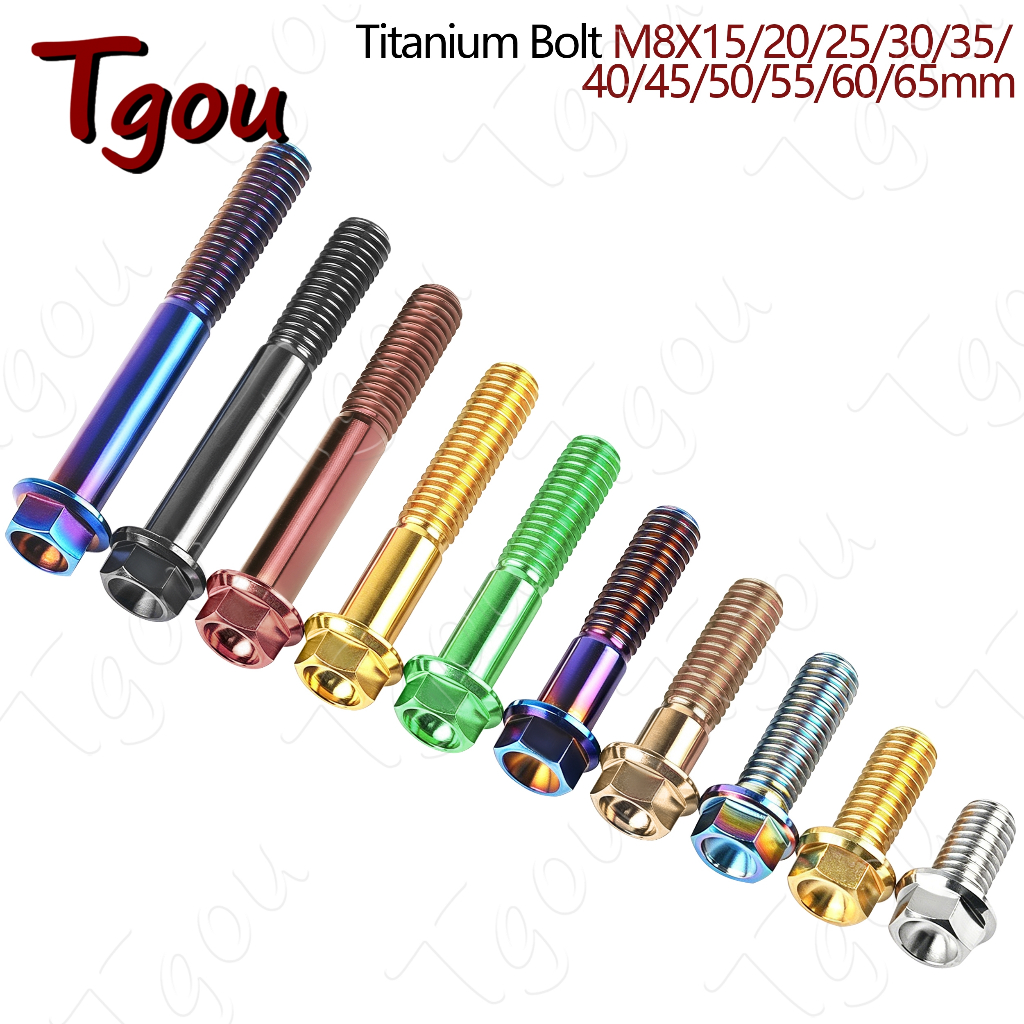 Bu Lông Lục Giác Bằng Titan M8x15 / 20 / 25 / 30 / 35 / 40 / 45 / 50 / 55 / 60 / 65mm