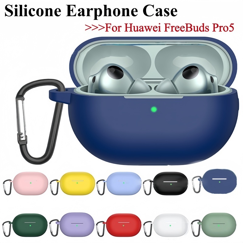 Dành Cho Huawei Freebuds Pro 5 Ốp Lưng Silicon TPU Tai Nghe Vỏ Bảo Vệ Chống Sốc Có Móc Cho Huawei Fr