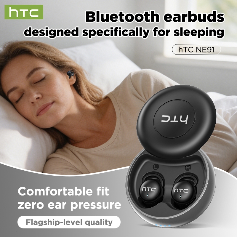 HTC NE91 Tai nghe chống ồn khi ngủ Chống ồn kép (ANC + Vật lý), thiết kế ôm khít 108°, Bluetooth 6.0, chất lượng âm thanh Hi-Fi. | BigBuy360 - bigbuy360.vn
