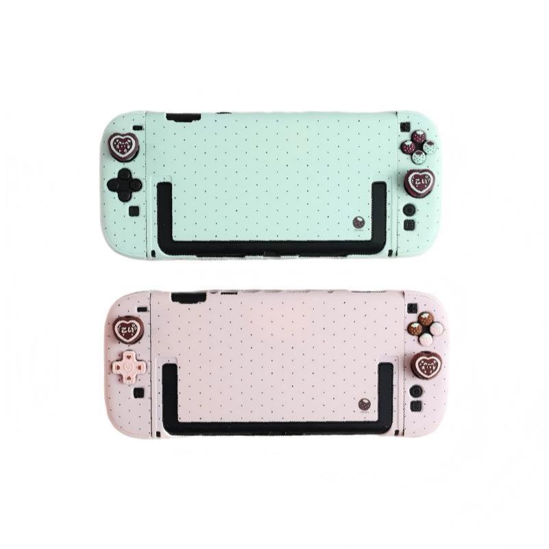 IINE Switch 2 retro Vỏ bảo vệ chấm bi & Bộ nhãn dán nút / Vỏ cứng / Vừa vặn chính xác / có thể gắn đ