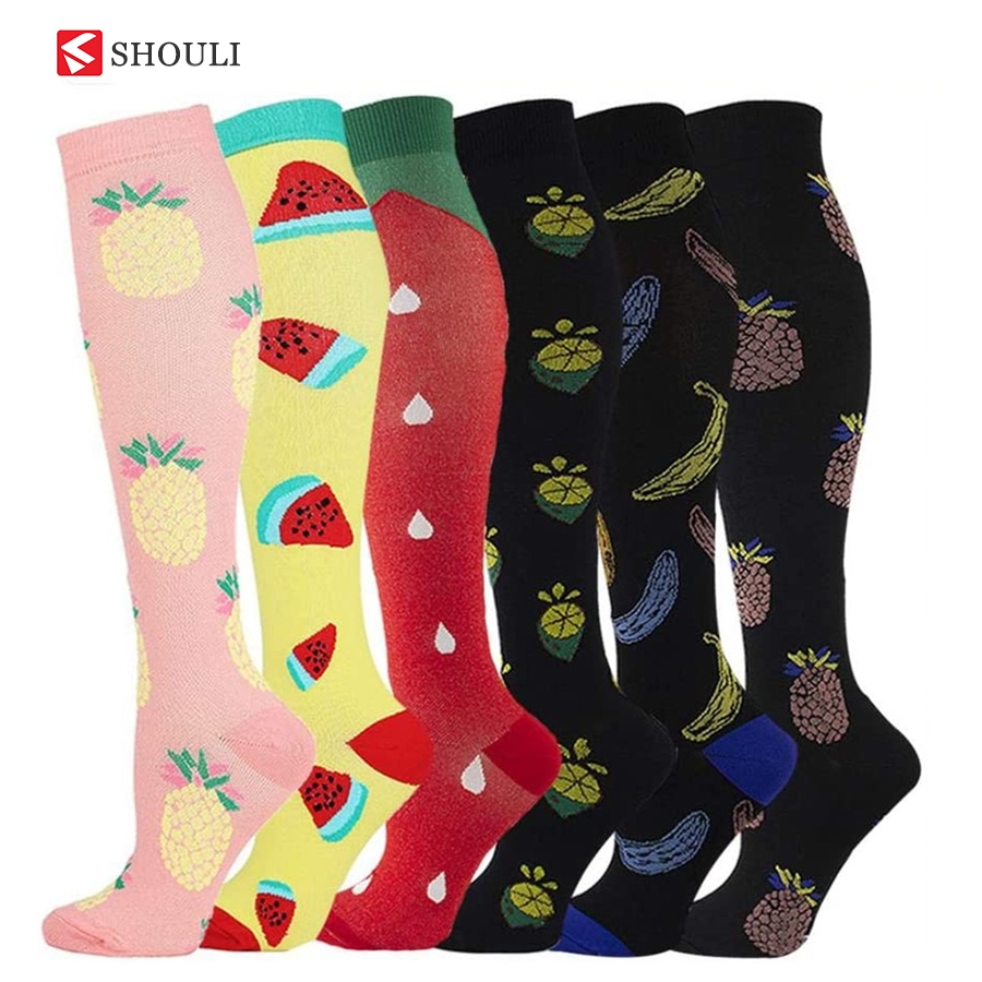 Compression Socks, SHOULI Men Women High Knee Unisex Outdoor  Running Sports Socks