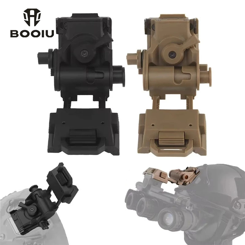 BOOIU L4G24 NVG Tầm Nhìn Ban Đêm Gắn Giá Đỡ Mũ Bảo Hiểm Nylon Gắn Cho PVS15 PVS18 PGPNVG18