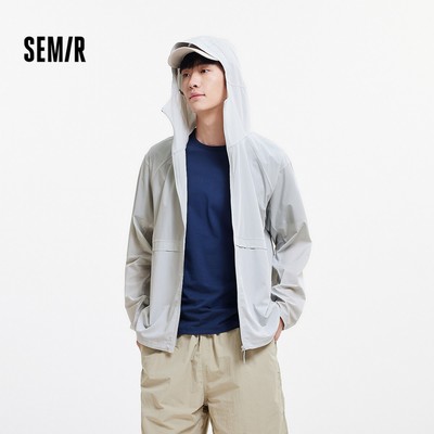 Semir Chống Nắng Làm Mát Có Mũ Trùm Đầu Áo Khoác Nam Mùa Hè Thoáng Khí Mối Nối Thể Thao Ngoài Trời Top