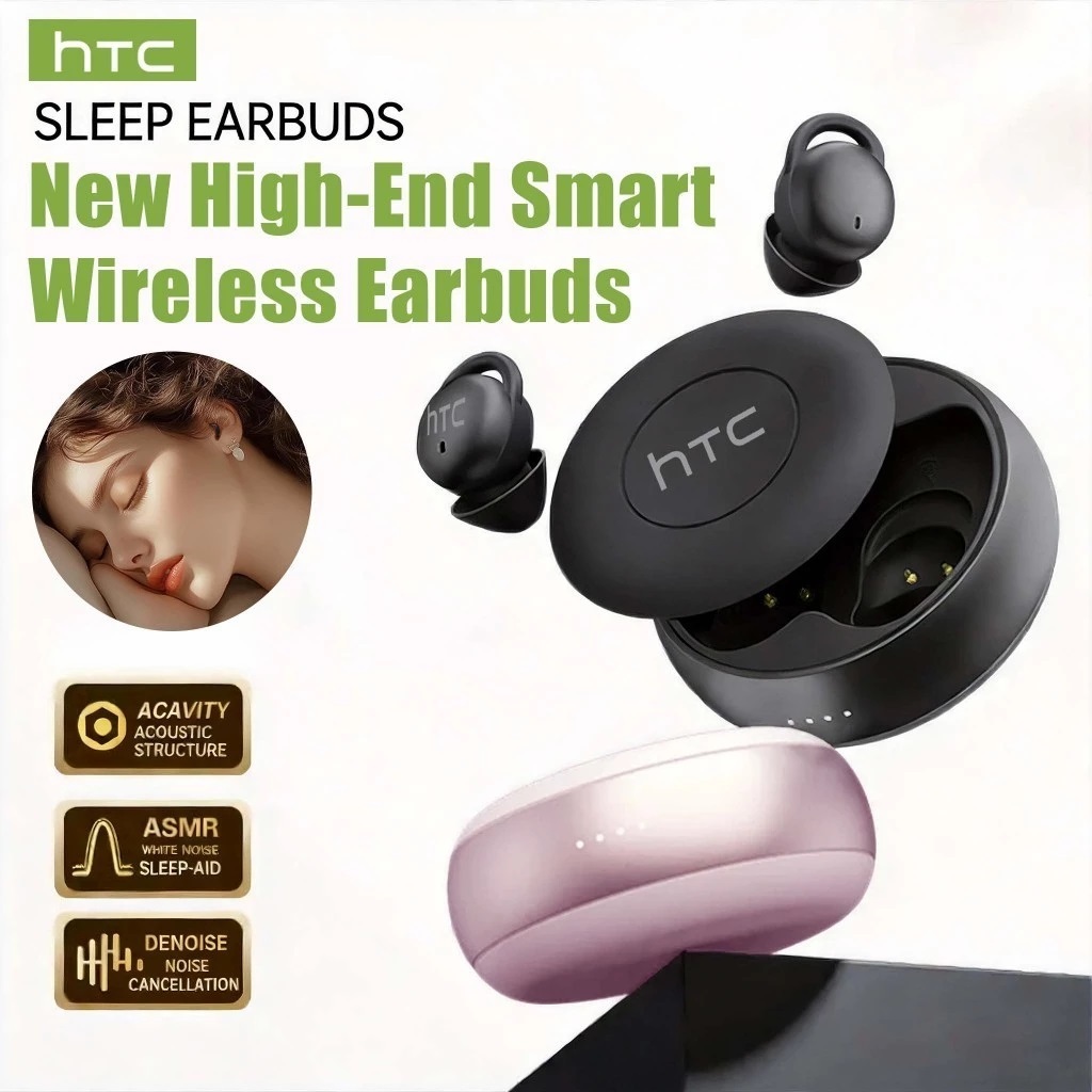 Tai nghe ngủ Bluetooth HTC NE91 Ultra Light (2.4g) Hỗ trợ khử tiếng ồn chủ động (ANC), Tuổi thọ pin 18 giờ | BigBuy360 - bigbuy360.vn