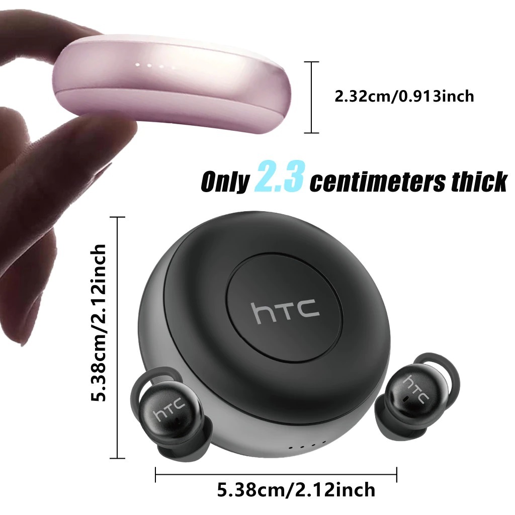 Tai nghe ngủ Bluetooth HTC NE91 Ultra Light (2.4g) Hỗ trợ khử tiếng ồn chủ động (ANC), Tuổi thọ pin 18 giờ | BigBuy360 - bigbuy360.vn