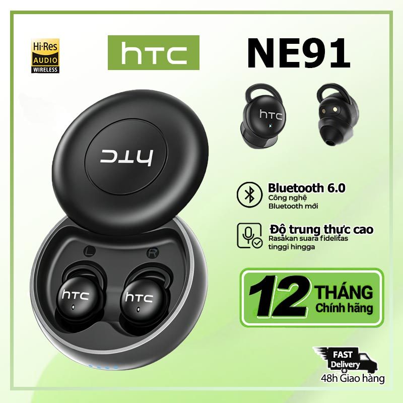 Tai nghe ngủ Bluetooth HTC NE91 Ultra Light (2.4g) Hỗ trợ khử tiếng ồn chủ động (ANC), Tuổi thọ pin 18 giờ | BigBuy360 - bigbuy360.vn