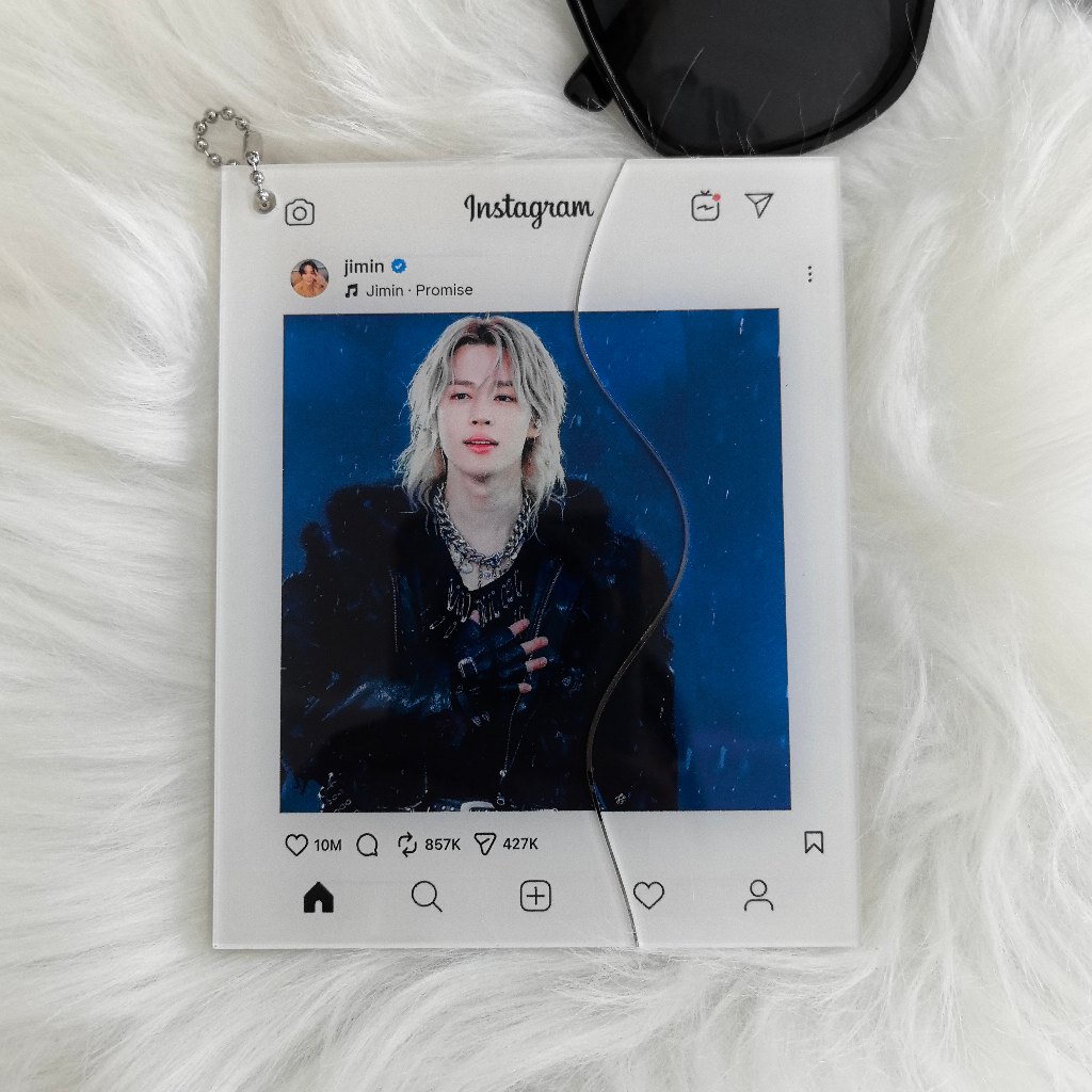 BTS Jimin Acrylic Móc Khóa Mặt Dây Chuyền Trượt Phiên Bản Kpop Thần Tượng Merch Bộ Sưu Tập Junkook T