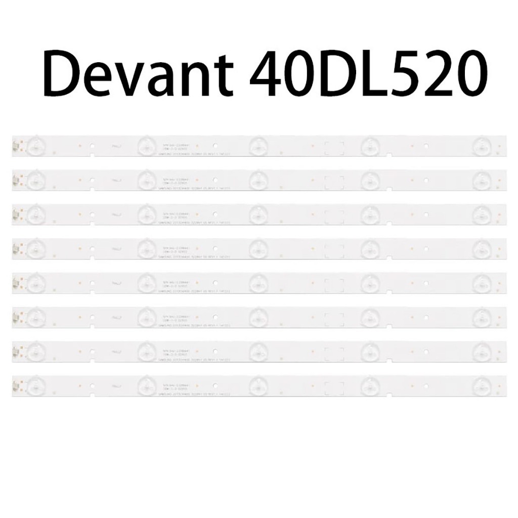 Bộ đèn nền 40inch Devant 40DL520 Led Tv Brandnew Chính hãng Bộ 8 dải 5 bóng đèn 3volts