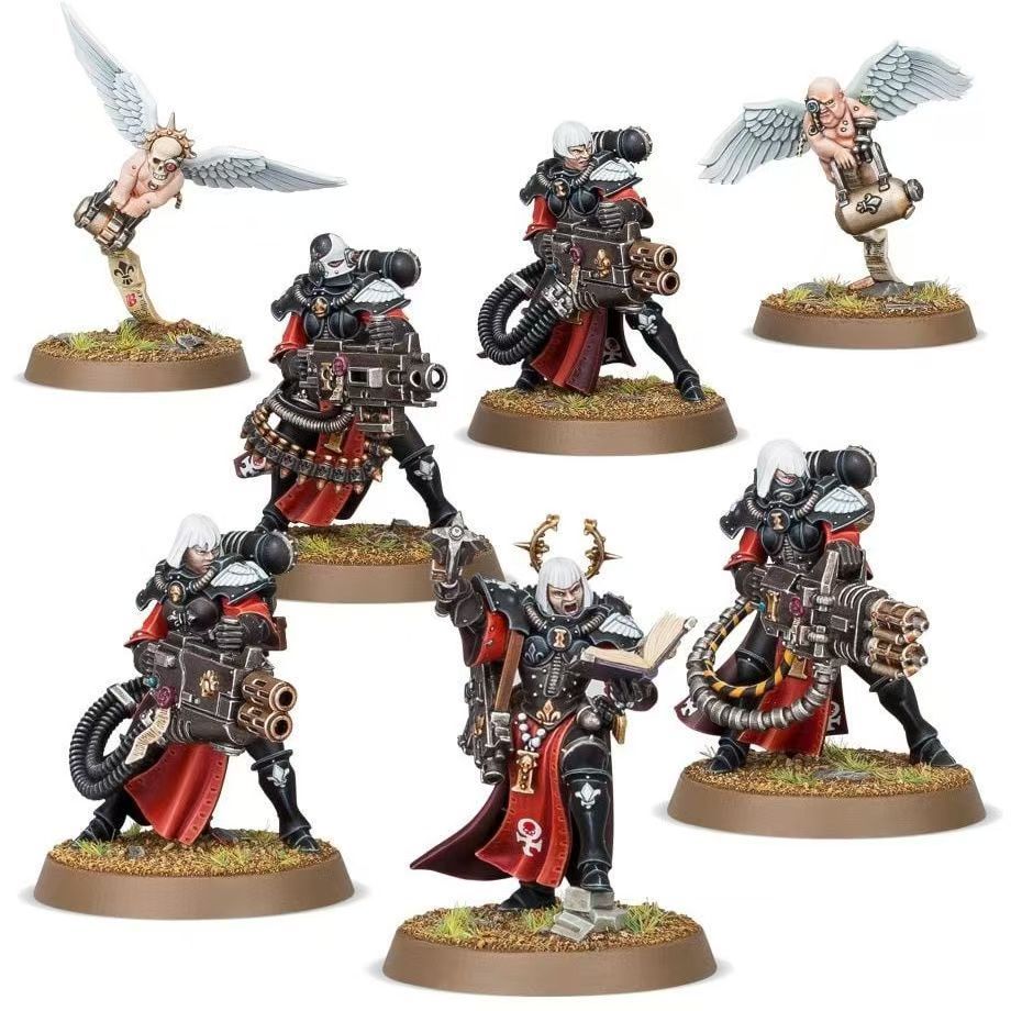 SK-Resin White Model Battle-Sister-Revenge Angel-Heavy Weapon Team COWE