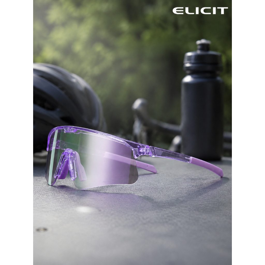 ELICIT Mới Photochromic Đi Xe Đạp Kính Mát Thể Thao Ngoài Trời Chạy Núi Đường Xe Đạp Kính UV400 Kính