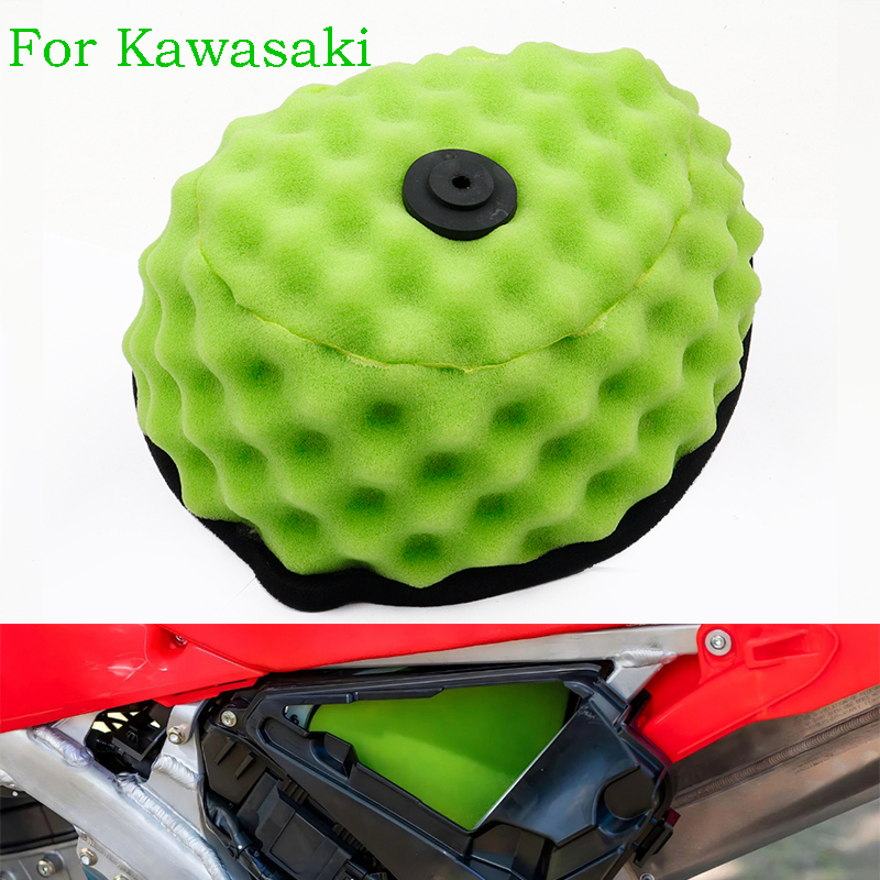 Xe Máy Lọc Không Khí Bụi Nạp Bọt Biển Cho Kawasaki KXF250 KXF450 2006-2016 Đa Năng Phần