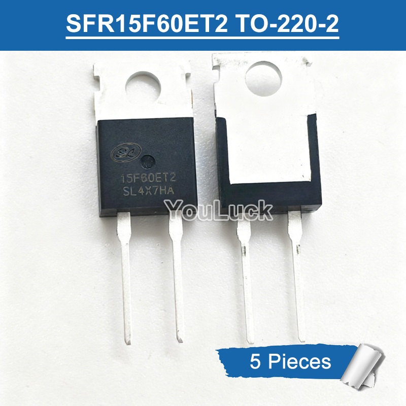 5 Chiếc 15F60ET2 TO-220-2 SFR15F60ET2 15A / 600V Điốt Phục Hồi Nhanh Mới