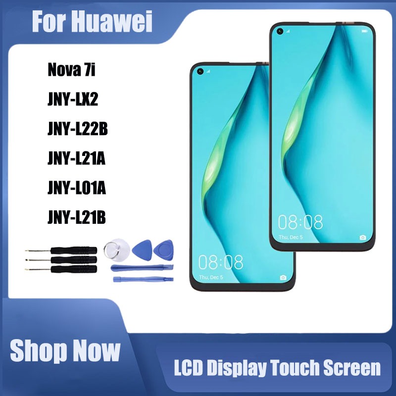 Dành Cho Huawei Nova 7i JNY-LX2 L22B L21A L01A L21B Màn Hình LCD Bộ Số Hóa Cảm Ứng
