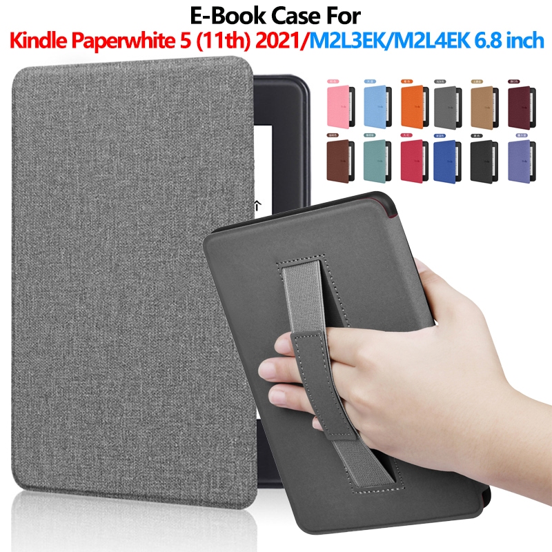 Dành Cho 2021 Kindle Paperwhite Thế Hệ 11 M2L3EK M2L4EK 6,8 inch Hợp Thời Trang Cầm Tay Vải-Thép Màu