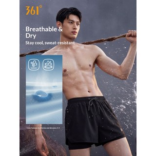 Quần bơi nam 361 độ Quần short bảng có lót bơi lướt sóng thể thao