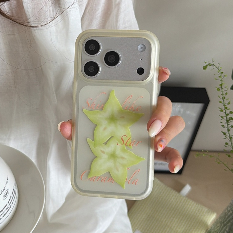 Dành cho iphone Case 17 Pro Max 16 Pro Max 15 Pro Max Skin feel English starfruit phone Case