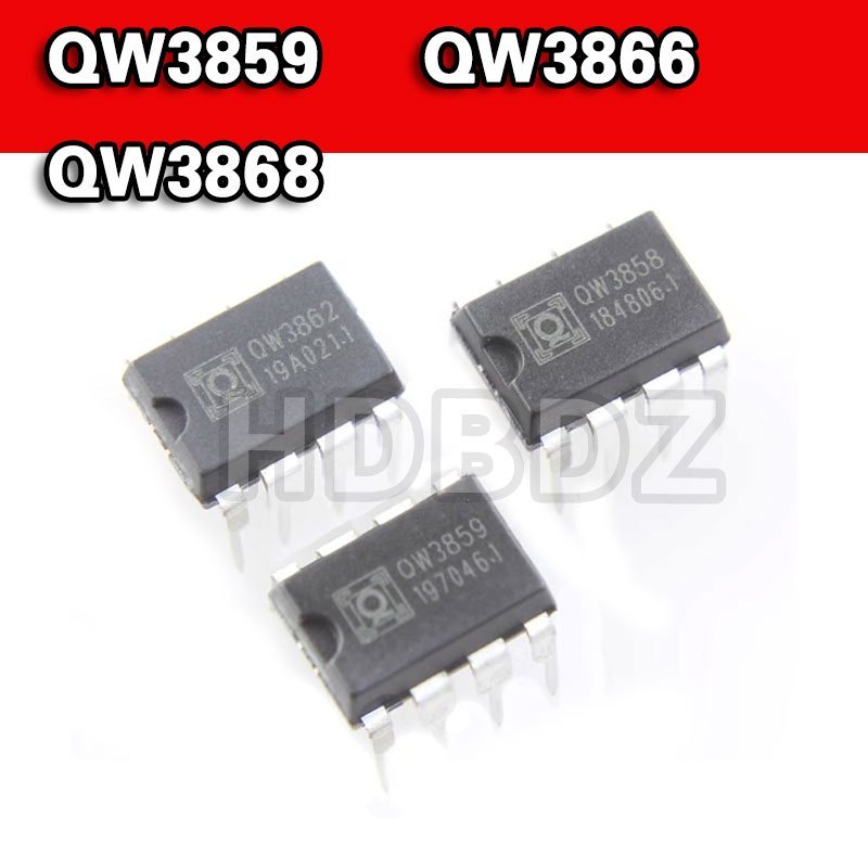 2 ~ 5 CÁI QW3859 QW3866 QW3868 QW3862 Chip nguồn DIP8 Chip điện sạc IC