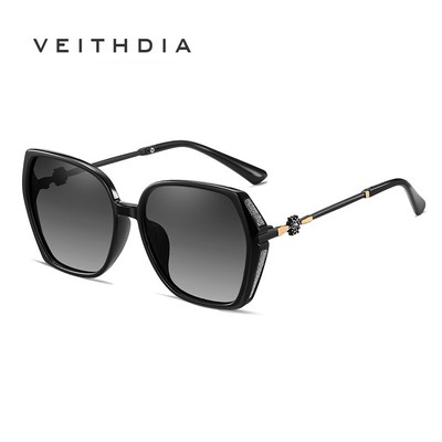 VEITHDIA Kính râm phân cực HD mới Kính mắt bảo vệ UV400 thời trang dành cho nữ Kính lái xe GS3044