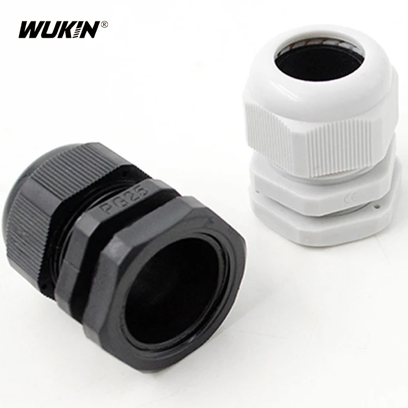 Trắng / Đen Chống Thấm Nước Cáp Gland Đầu Vào IP68 PG7 Cho 3-6.5mm PG9 PG11 PG13.5 PG16 PG19 PG21 PG
