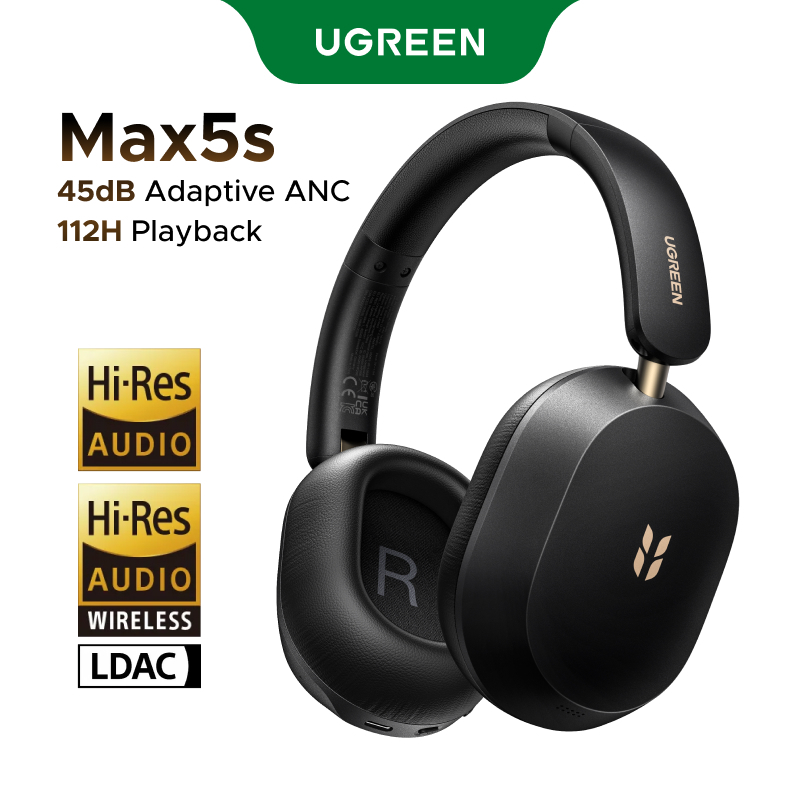[MỚI] Tai nghe bluetooth  chụp tai UGREEN Studio Max5s, thời lượng pin 112 giờ,  chống ồn chủ động -