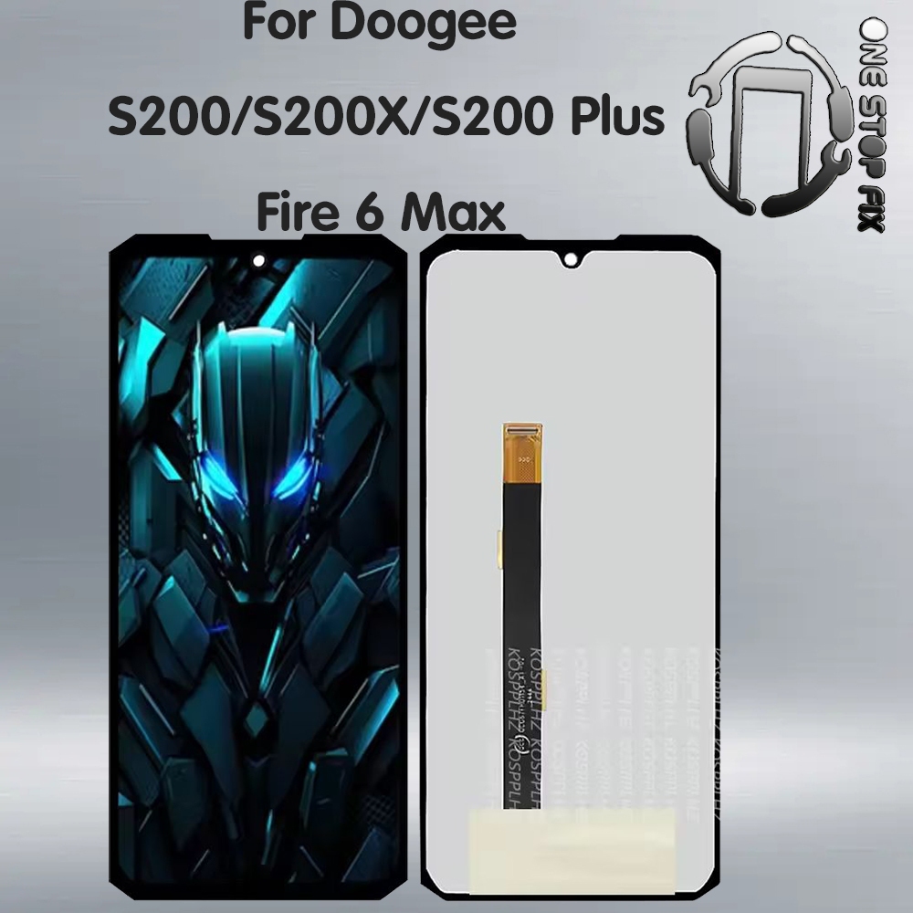 Dành Cho Doogee S200 S200X S200 Plus Fire 6 Max Màn Hình LCD Màn Hình Cảm Ứng Bộ Số Hóa