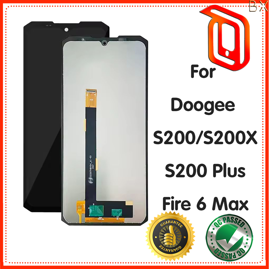 Dành Cho Doogee S200 S200X S200 Plus Fire 6 Max Màn Hình LCD + Bộ Số Hóa Kính Cảm Ứng