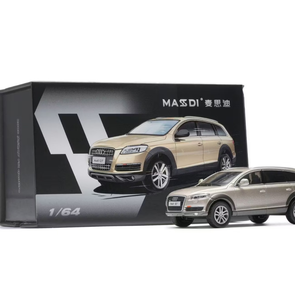 Masdi 1 / 64 2008 Audi Q7 FSI Quattro Champagne Vàng SUV Mô Phỏng Hợp Kim Xe Mô Hình