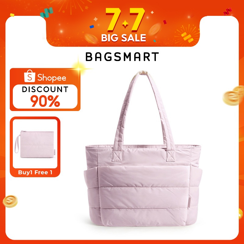 BAGSMART Túi Tote dành cho nữ, Túi đeo vai chống thấm nước nhẹ, Du Lịch Nhẹ Gọn Đa Năng, Đi Học,Túi 