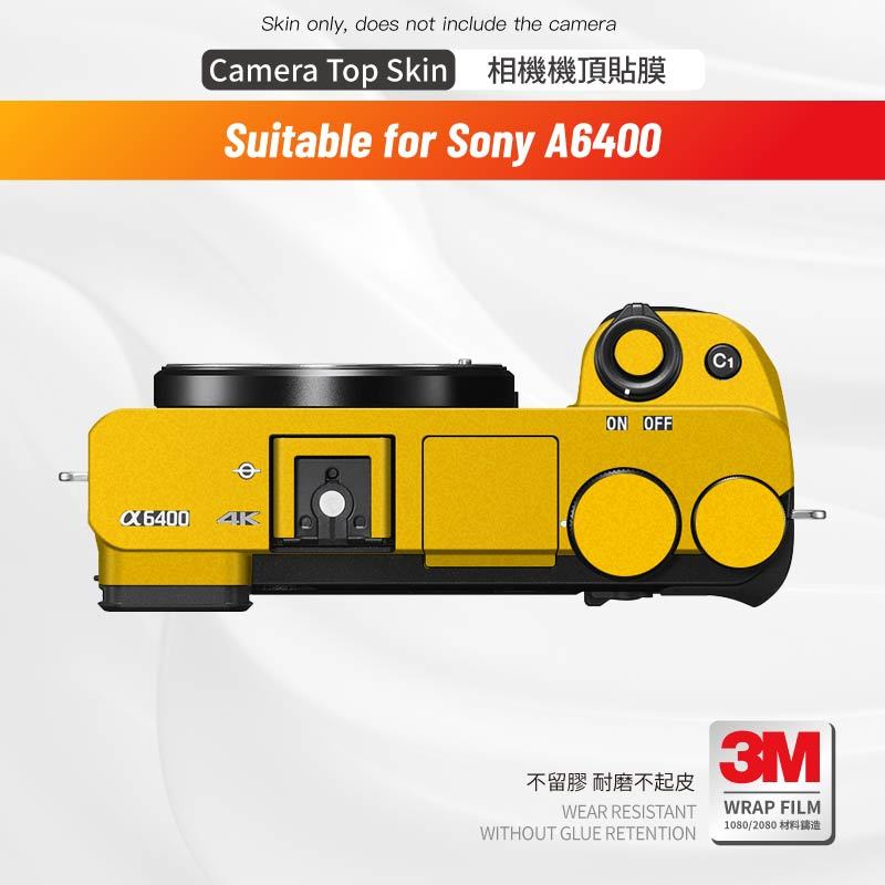 Miếng dán Skin 3M , cao cấp cho máy ảnh Sony A6400 (Chỉ phần trên cùng) Miếng dán chống trầy